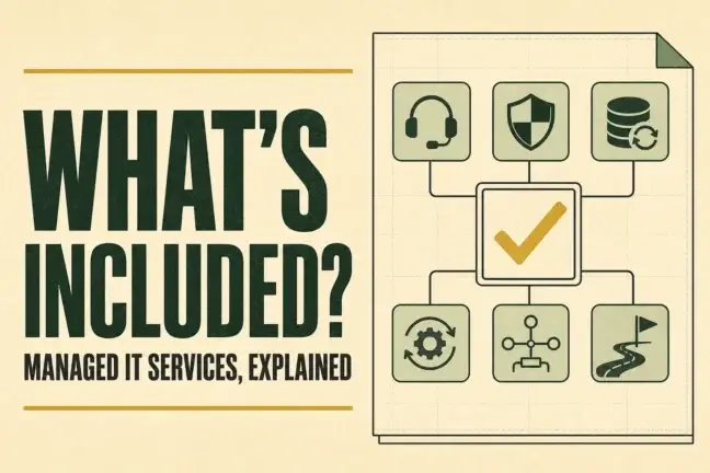 Managed IT services explained through support, security, backups, updates, networking, and planning.